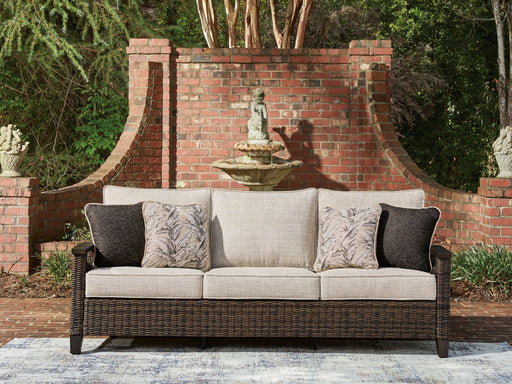 Monterey Point - Sofa With Cushion - Dark Brown - Tallahassee Discount Furniture (FL)