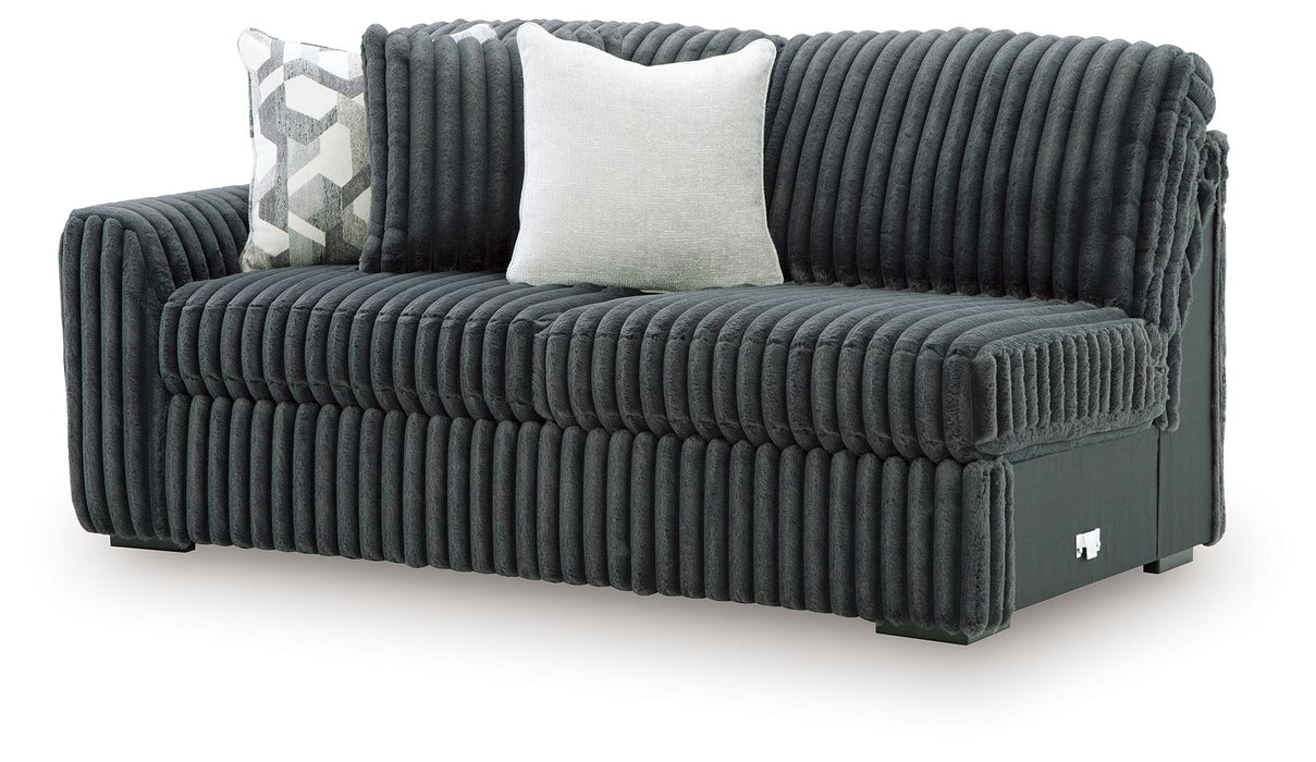 Midnight-Madness - LAF Sofa - Gunmetal - Tallahassee Discount Furniture (FL)
