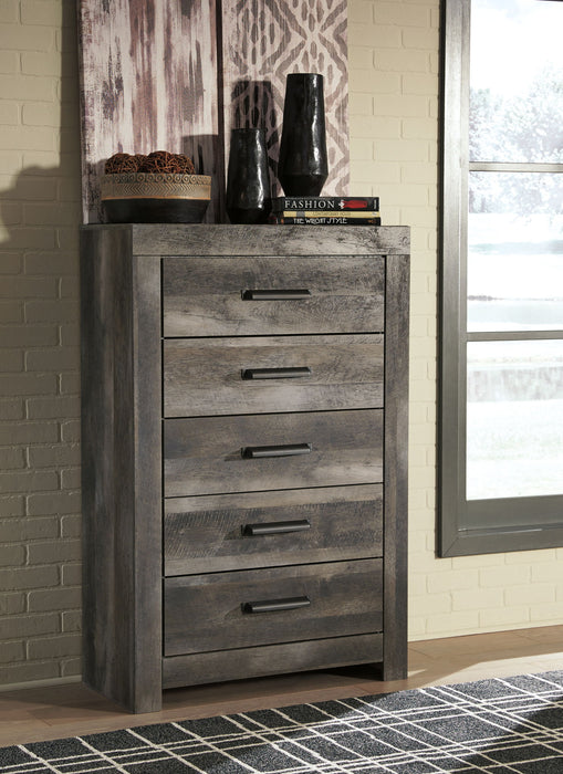 Wynnlow - Five Drawer Chest - Gray - Tallahassee Discount Furniture (FL)