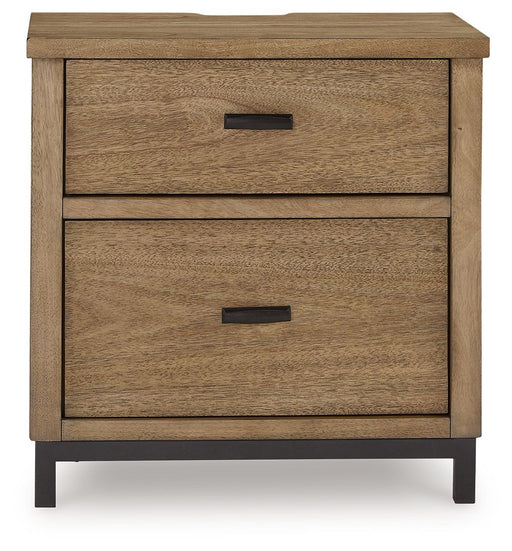 Tomtyn - Light Brown - Two Drawer Night Stand - Tallahassee Discount Furniture (FL)