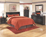 Huey Vineyard - Black - Queen Sleigh Headboard - Tallahassee Discount Furniture (FL)