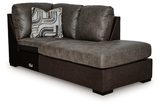 Castille Way - RAF Corner Chaise - Fossil - Tallahassee Discount Furniture (FL)