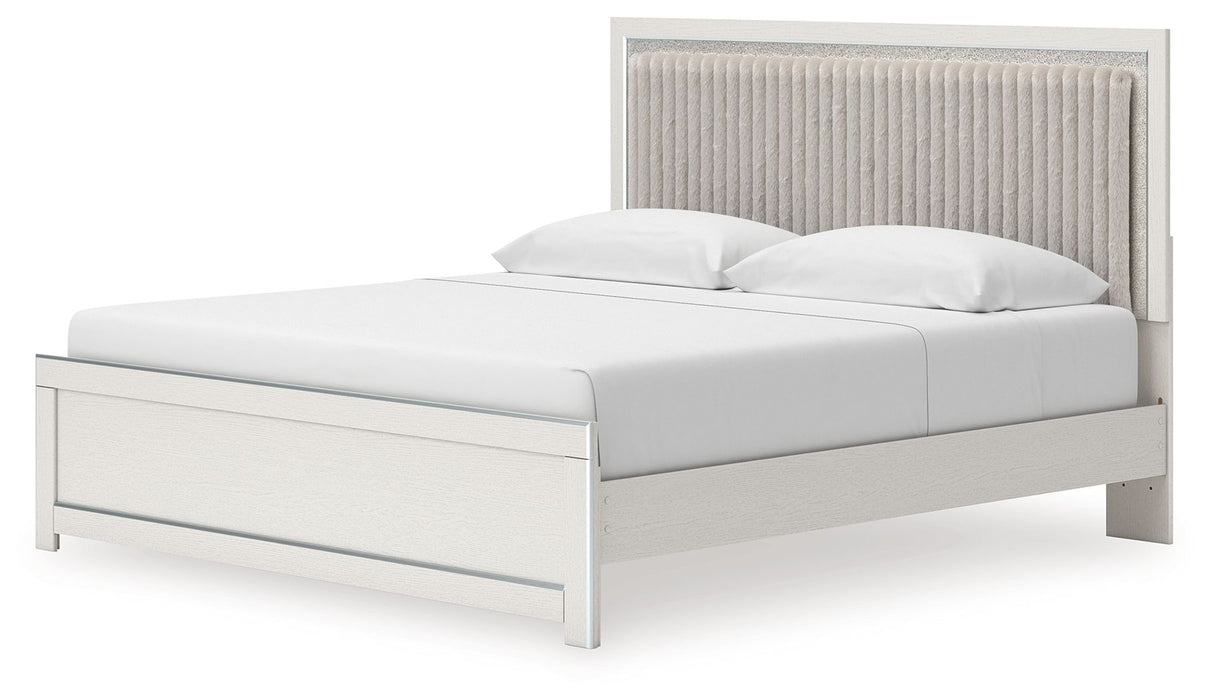 Zuraleus - Upholstered Panel Platform Bed With Roll Slats - Tallahassee Discount Furniture (FL)