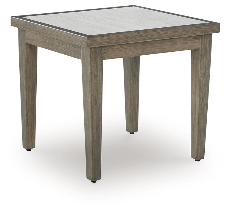 Rainier Ranch - Brown / Beige - Square End Table - Tallahassee Discount Furniture (FL)