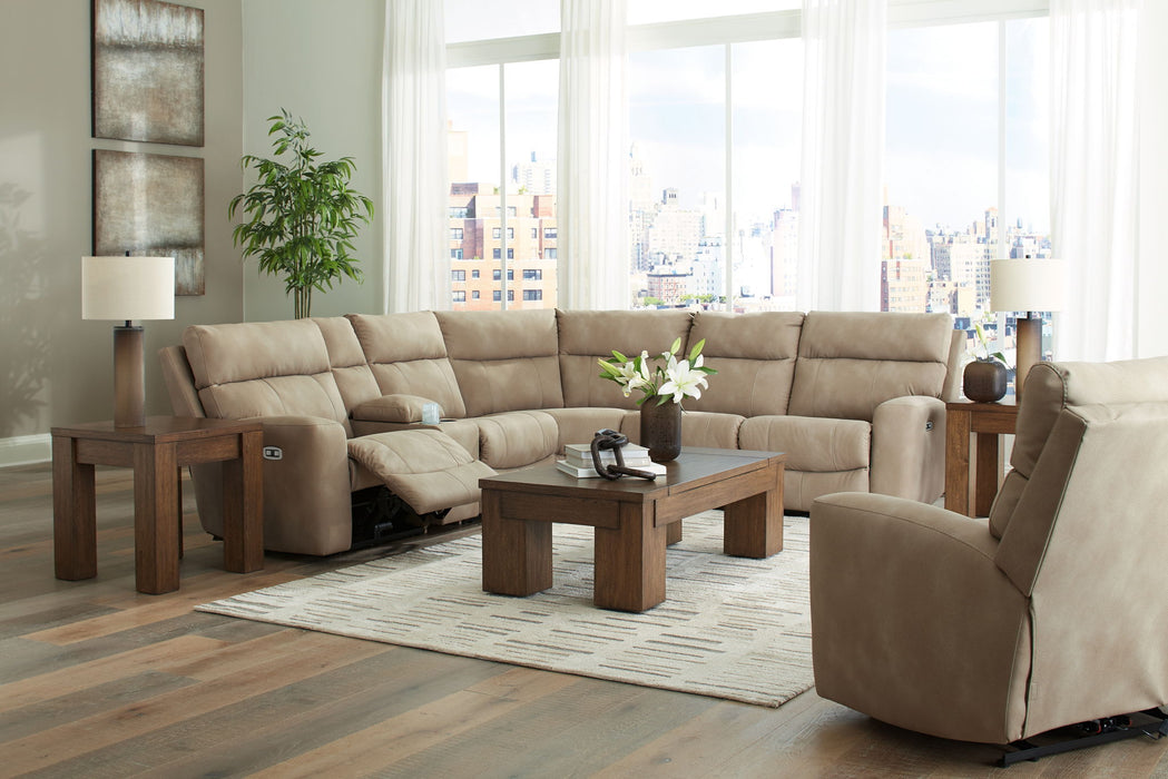 Next-Gen Durapella - Power Reclining Sectional Set - Tallahassee Discount Furniture (FL)