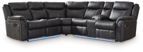 Sultan Meadow - Carbon - 2-Piece Reclining Sectional - Tallahassee Discount Furniture (FL)