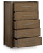 Marxmore - Five Drawer Chest - Brown - Tallahassee Discount Furniture (FL)