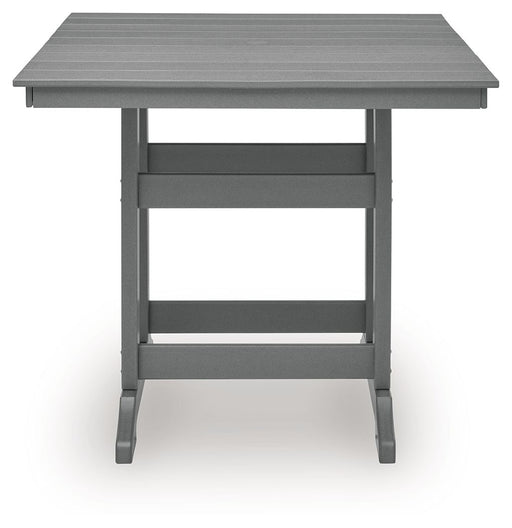 Sanctuary Beach - Square Counter Table With Umbrella Option - Dark Gray - Tallahassee Discount Furniture (FL)