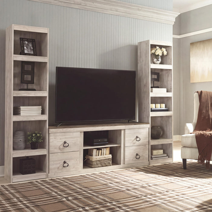Willowton - Entertainment Center With Fireplace Option - Tallahassee Discount Furniture (FL)