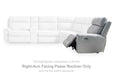 Social Pointe - Pearl / Ash - RAF Zero Wall Power Recliner - Tallahassee Discount Furniture (FL)