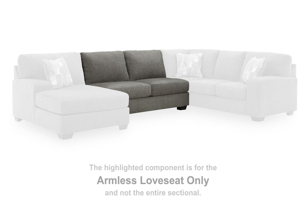Clarington - Armless Loveseat - Greystone - Tallahassee Discount Furniture (FL)