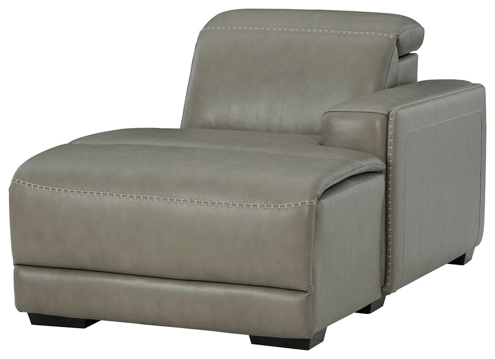Correze - Gray - RAF PWR Reclining Back Chaise - Tallahassee Discount Furniture (FL)
