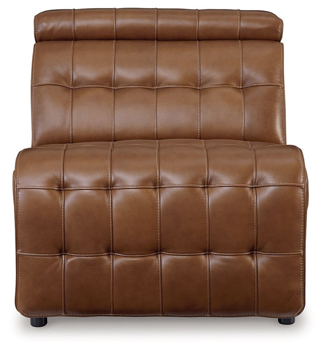 Temmpton - Chocolate - Armless Chair / Manual Headrest - Tallahassee Discount Furniture (FL)