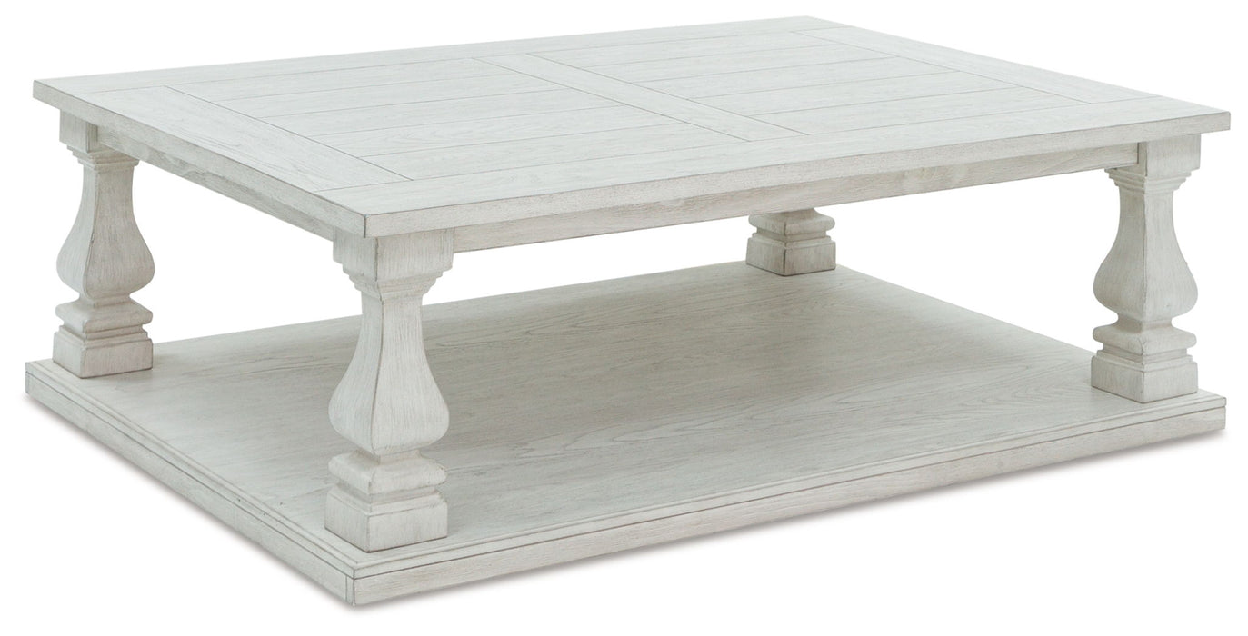 Arlendyne - Antique White - Rectangular Cocktail Table - Tallahassee Discount Furniture (FL)
