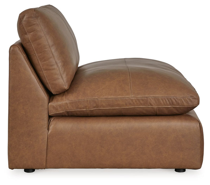Emilia - Caramel - Armless Chair - Tallahassee Discount Furniture (FL)