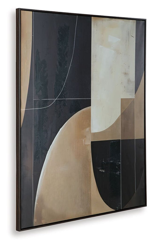 Ewanford - Black / Brown / Tan - Wall Art - Tallahassee Discount Furniture (FL)