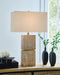 Laddner - Poly Table Lamp - Beige - Tallahassee Discount Furniture (FL)
