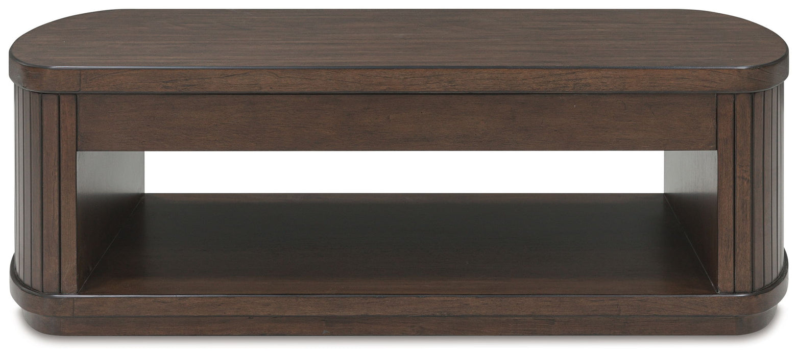 Korestone - Dark Brown - Lift Top Cocktail Table - Tallahassee Discount Furniture (FL)