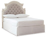 Realyn - Full UPH Panel Headboard - Chipped White - Tallahassee Discount Furniture (FL)