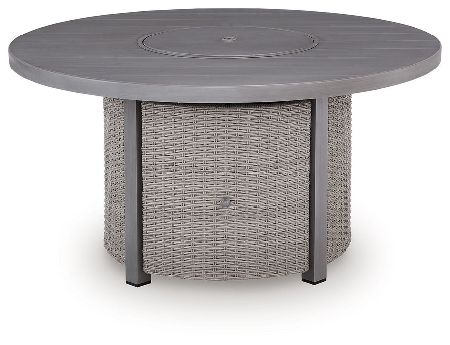 Half Moon Beach - Round Fire Pit Table - Gray - Tallahassee Discount Furniture (FL)