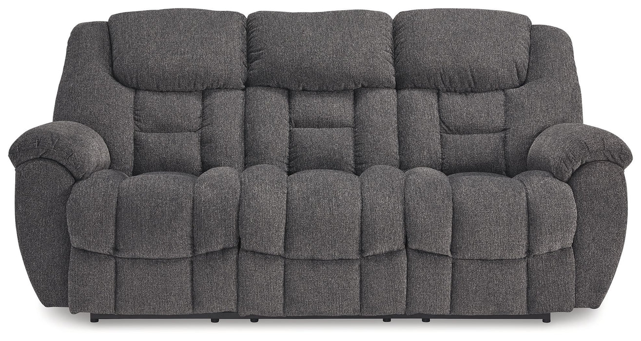 Foreside - Charcoal - Reclining Sofa - Tallahassee Discount Furniture (FL)