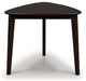 Mallenette - Merlot - Triangle Dining Room Table - Tallahassee Discount Furniture (FL)