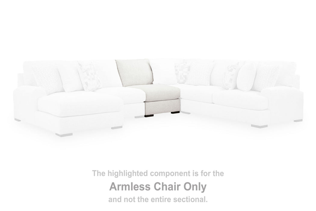Misty-Lakes - Armless Chair - Chalk - Tallahassee Discount Furniture (FL)