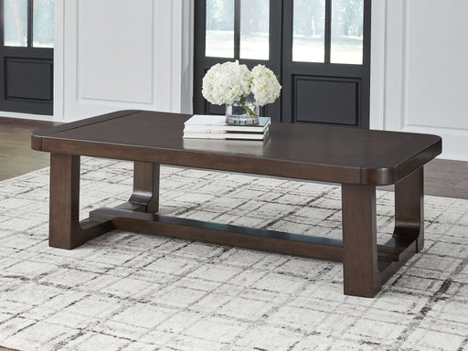 Breckington - Rectangular Cocktail Table - Dark Brown - Tallahassee Discount Furniture (FL)