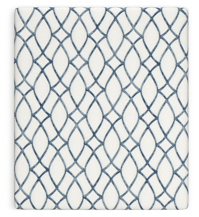 12 Inch Chime Elite 2.0 - White / Blue - California King Mattress - Tallahassee Discount Furniture (FL)