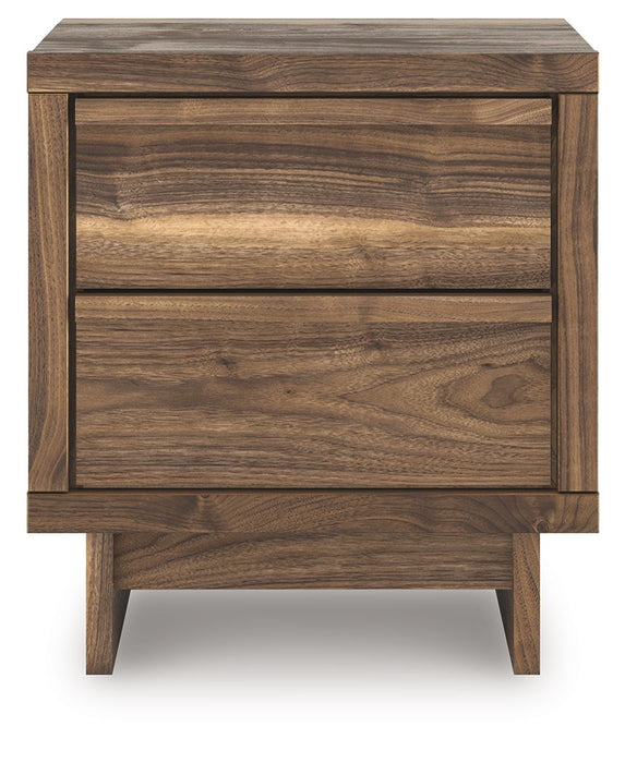 Chirason - Brown - Two Drawer Night Stand - Tallahassee Discount Furniture (FL)