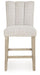 Larawyn - Upholstered Barstool (Set of 2) - Bisque - Tallahassee Discount Furniture (FL)