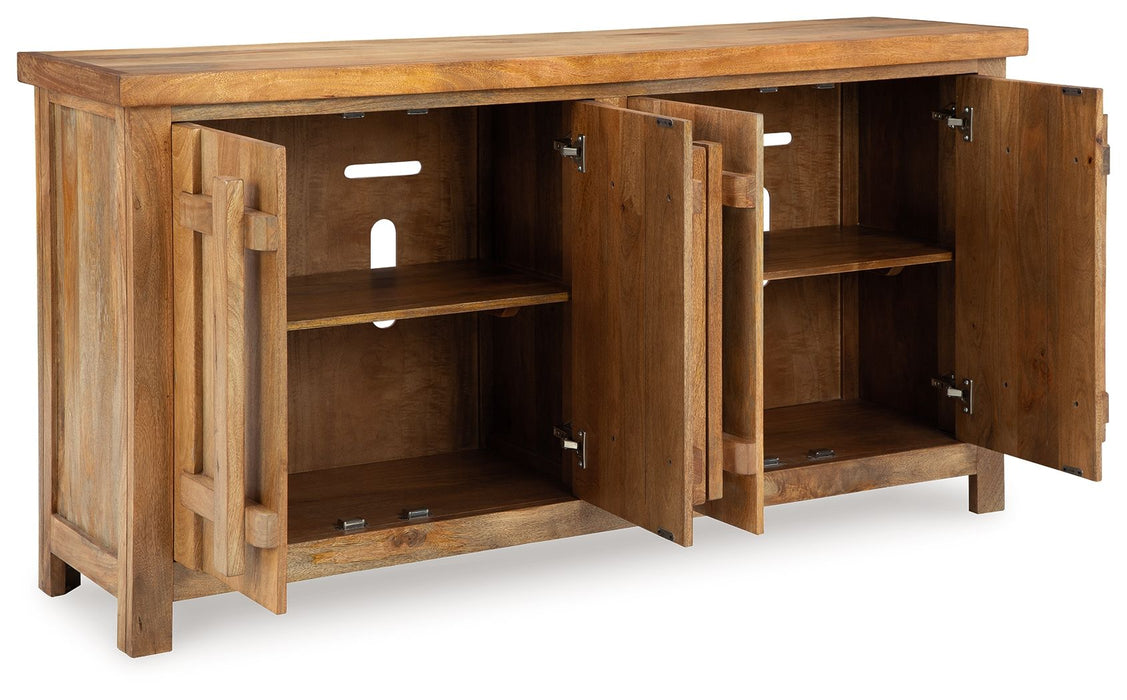 Dresor - Natural - Accent Cabinet - Tallahassee Discount Furniture (FL)