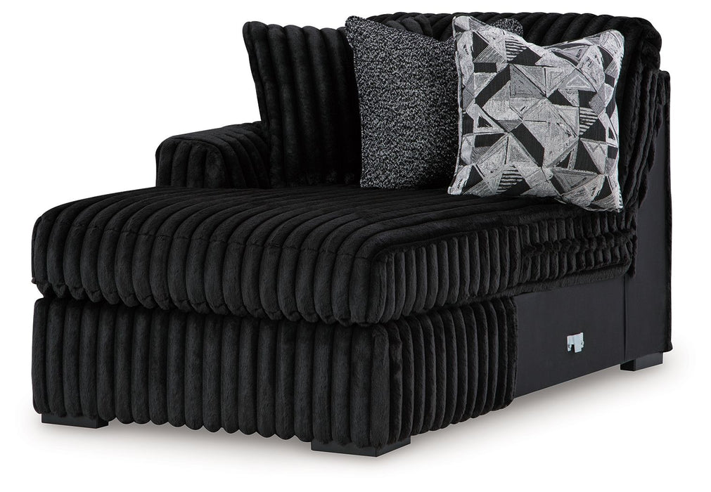 Midnight-Madness - Onyx - Laf Corner Chaise - Tallahassee Discount Furniture (FL)