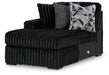 Midnight-Madness - Onyx - Laf Corner Chaise - Tallahassee Discount Furniture (FL)