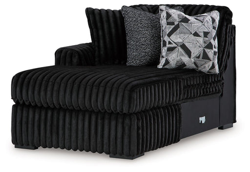 Midnight-Madness - Onyx - Laf Corner Chaise - Tallahassee Discount Furniture (FL)