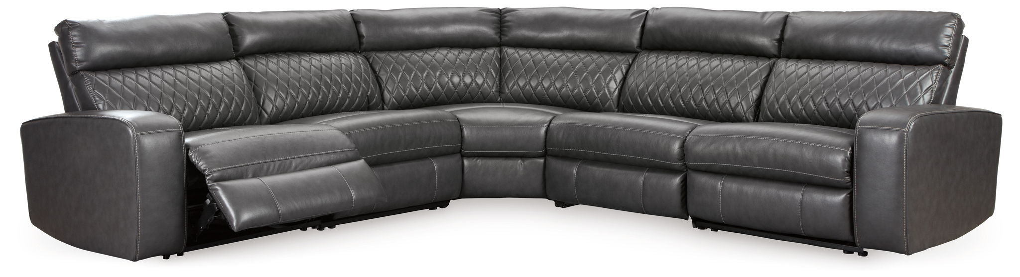 Samperstone - Power Reclining Sectional - Tallahassee Discount Furniture (FL)