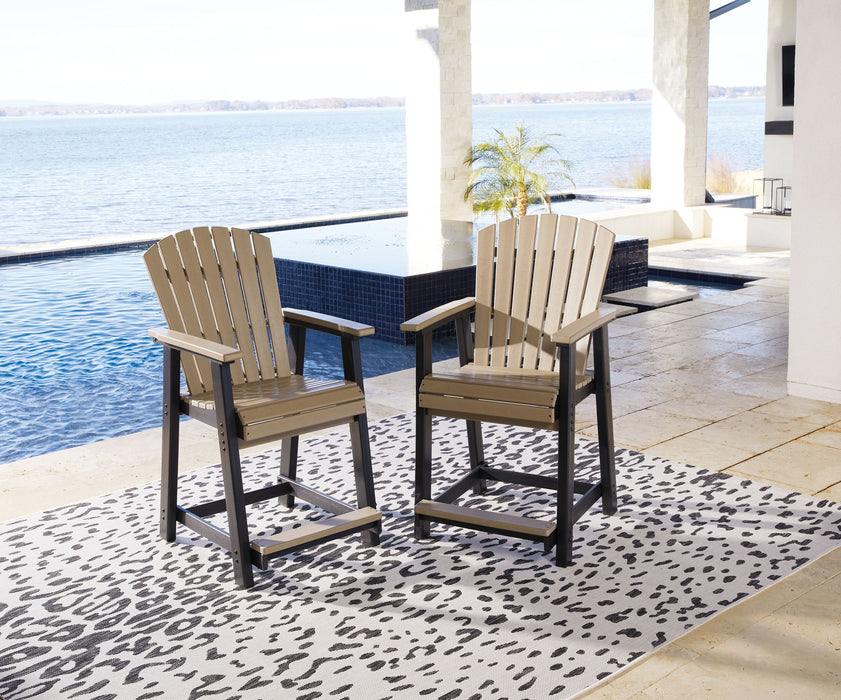 Fairen Trail - 5 Pc. - Counter Dining Set - Black / Driftwood - Tallahassee Discount Furniture (FL)