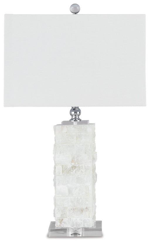 Malise - Alabaster Table Lamp  - White - Tallahassee Discount Furniture (FL)
