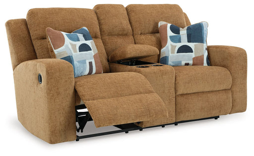 Kanlow - Dbl Reclining Loveseat With Console - Tallahassee Discount Furniture (FL)