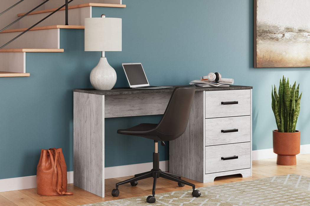 Shawburn - Home Office Desk - White / Dark Charcoal Gray - Tallahassee Discount Furniture (FL)