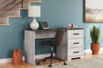 Shawburn - Home Office Desk - White / Dark Charcoal Gray - Tallahassee Discount Furniture (FL)