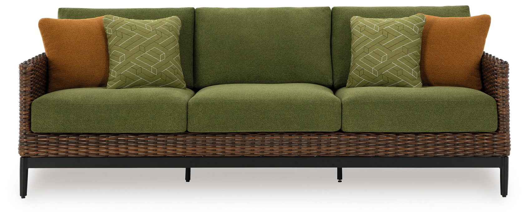 Horizon Hall - Brown / Green - Sofa With Cushion - Tallahassee Discount Furniture (FL)