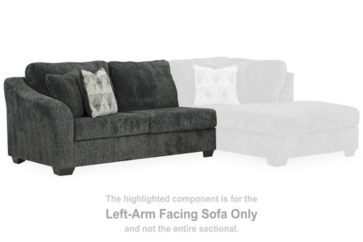 Biddeford - Shadow - Laf Sofa - Tallahassee Discount Furniture (FL)