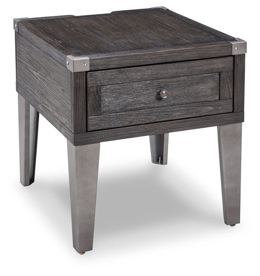 Todoe - Rectangular End Table - Dark Gray - Tallahassee Discount Furniture (FL)
