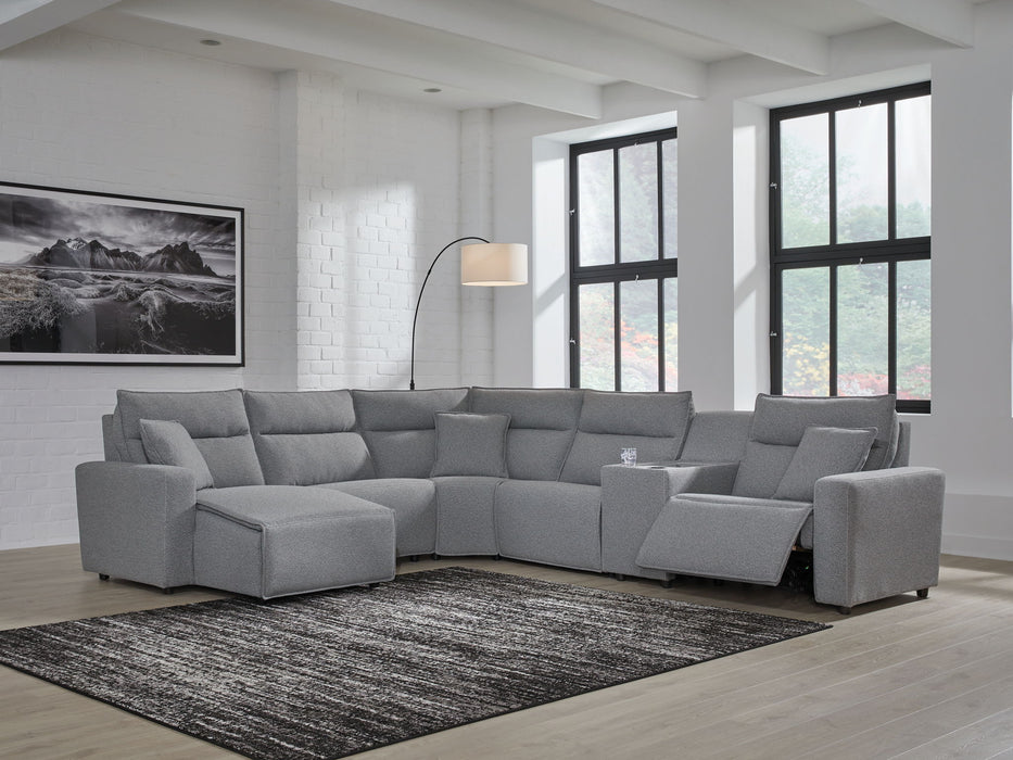 ModMax II - Salt And Pepper - Reclining Sectional - Tallahassee Discount Furniture (FL)