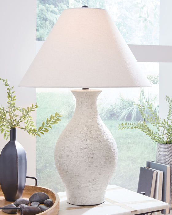 Ashbend - Ceramic Table Lamp - Antique White - Tallahassee Discount Furniture (FL)