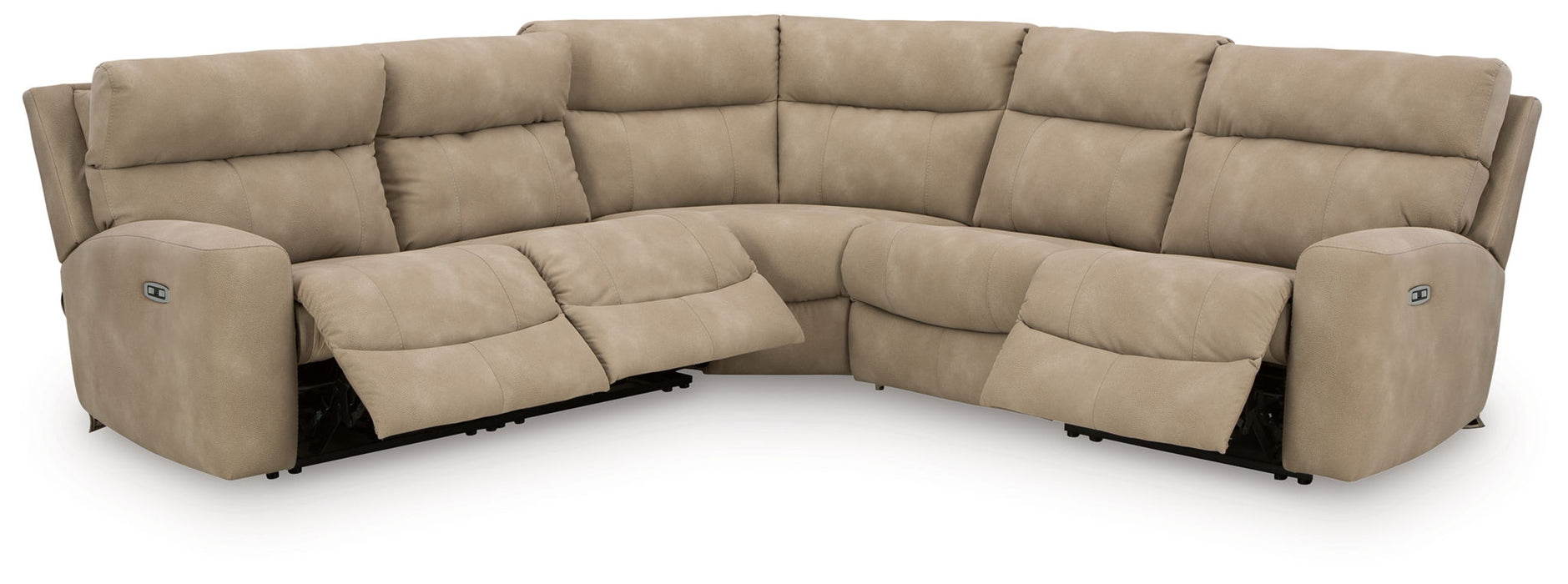 Next-Gen Durapella - Power Reclining Sectional Set - Tallahassee Discount Furniture (FL)