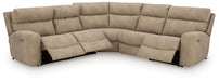 Next-Gen Durapella - Power Reclining Sectional Set - Tallahassee Discount Furniture (FL)