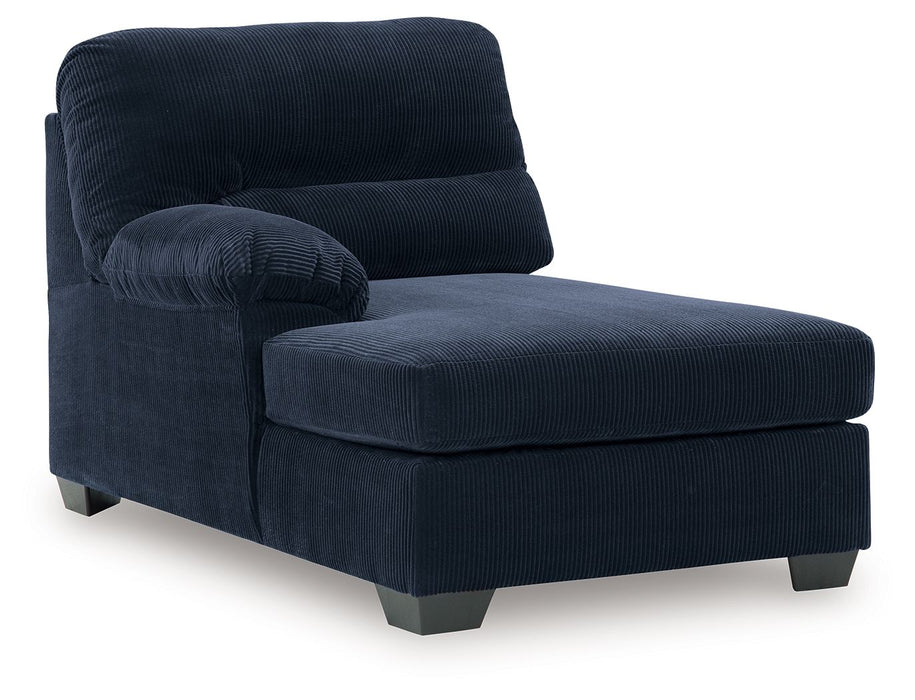 SimpleJoy - LAF Corner Chaise - Navy - Tallahassee Discount Furniture (FL)
