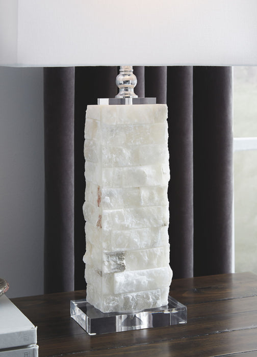 Malise - White - Alabaster Table Lamp - Tallahassee Discount Furniture (FL)